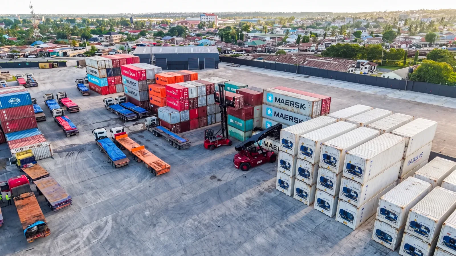 Aerial of a Bravo dry port